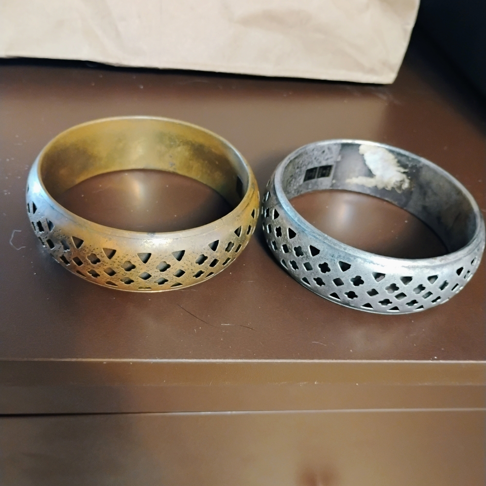 Gold and Silver Tone Bangle Set
